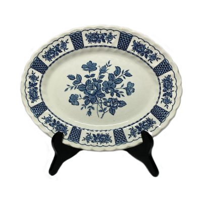 Myott Melody Blue Floral Oval Serving Dish
