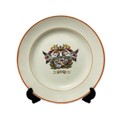 Petrus Regout Wall Plate 'Princess Beatrix Birth Celebration'