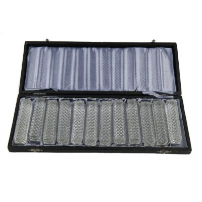 12 Cut Crystal Knife Rests