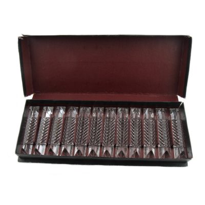 Set of 12 Crystal Glass Knife Rests