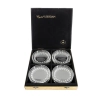 Crystal Coasters In Original Wooden Box Leerdam