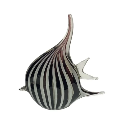 Murano Glass Fish with Striped