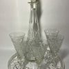 Waterford Crystal Decanter And Wine Glasses On Tray