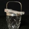 Silver Plated Quilted Crystal Ice Bucket