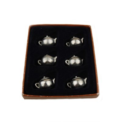 6 Place Cards Holders Silver Plated