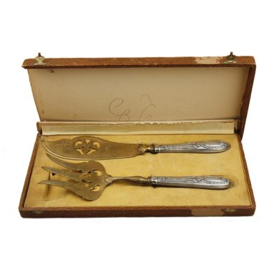 Late 19th Century Silver Fish Cutlery Set