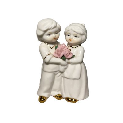 Porcelain Bride And Groom Figurine