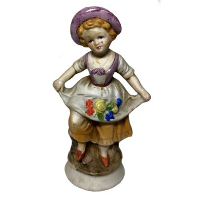 Vintage Porcelain Girl Figurine