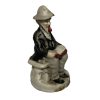 Victorian Book Biscuit Pipe Porcelain Figurine