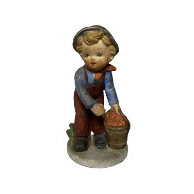 Goebel Boy With Basket Figurine