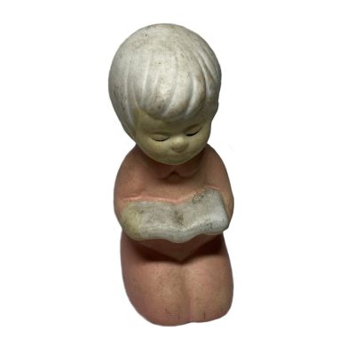 Delicate Porcelain Figurine Praying Girl