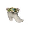 Porcelain Shoe With Flowers Figurine