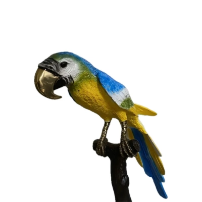 Bronze Macaw On A Tree Branch