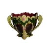 Exquisite Onnaing Art Nouveau 'Juliana' Barbotine Flowerpot