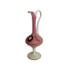 French Pink Enameled Opaline Carafe