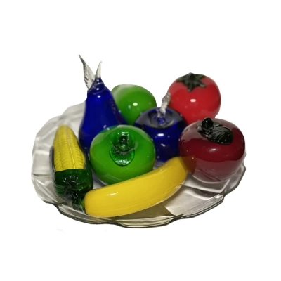 Murano Style Fruit Set