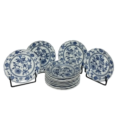 Set Of 12 Porcelain Dessert Plates