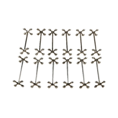 Set Of 12 Silver Plated Knife Rests, Apollo Model