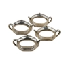Set Of 8 Teapot Napkin Holders French Silver Plate