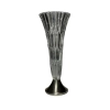 Vase Crystal With Silver Foot