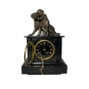 Victorian Ebonized Allegorical Mantel Clock