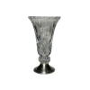Vintage Silvered And Crystal Vase