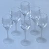 Set Of 6 Cut Crystal Wine Glasses