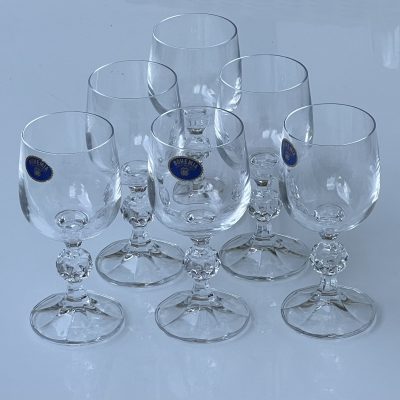 Set Of 6 Bohemia Wine Glasses