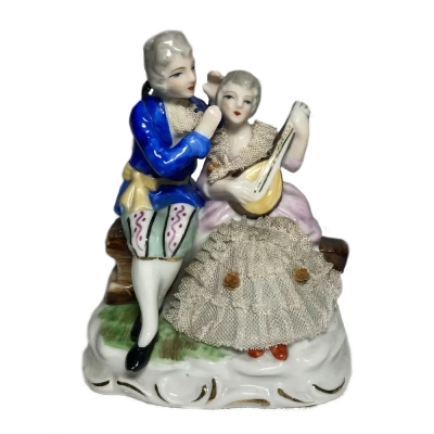 Porcelain Musical Couple Figurine
