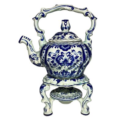 Delftware Antique Boch Porcelain Teapot Set