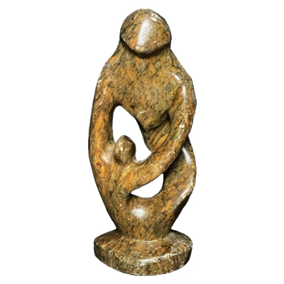 Soapstone Mother & Child Figurine