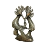 African Soapstone Abstract Giraffe Family Sculpture