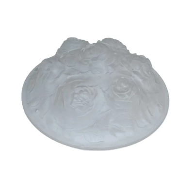 Art Deco French Glass Ceiling Lamp