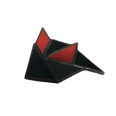 Art Deco Stained Glass Brooch