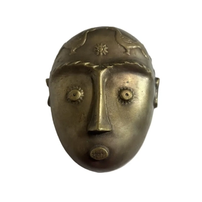 Brass Traditional Greek Theatre Mask