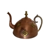 Copper Kettle With Brass Floral Decoration