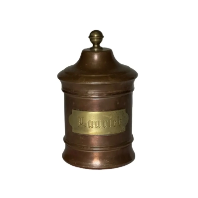 Copper Laurier Apothecary Jar