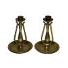 Pair Of Brass Ship Candlesticks