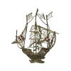 Portuguese Brass Filigree Sailing Ship
