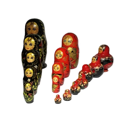 Russian Matryoshka Dolls (3 sets)
