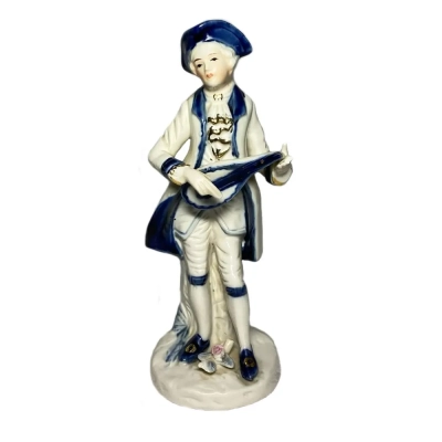 Delft-Style Porcelain Musician