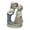 Vintage Retro Children Kissing Statue
