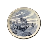 Set Of 9 Delft Blue Ceramic Wall Plates