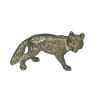 Silver-Plated Fox Sculpture