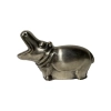 Silver Plated Hippo Piggy Bank