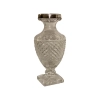 Sterling 925 Silver Art Deco Crystal Vase