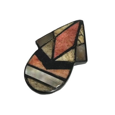 Vintage Brooch Multicolor Gemstones