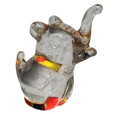 Abstract Glass Animal Figurine elephant