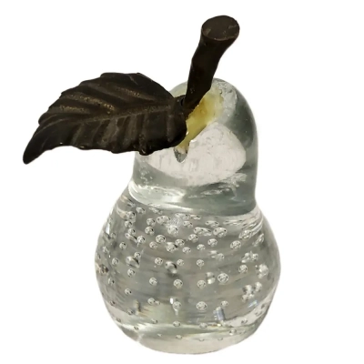 Bullicante Glass Pear With Brass Stem