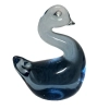 Blue Glass Decorative Swan